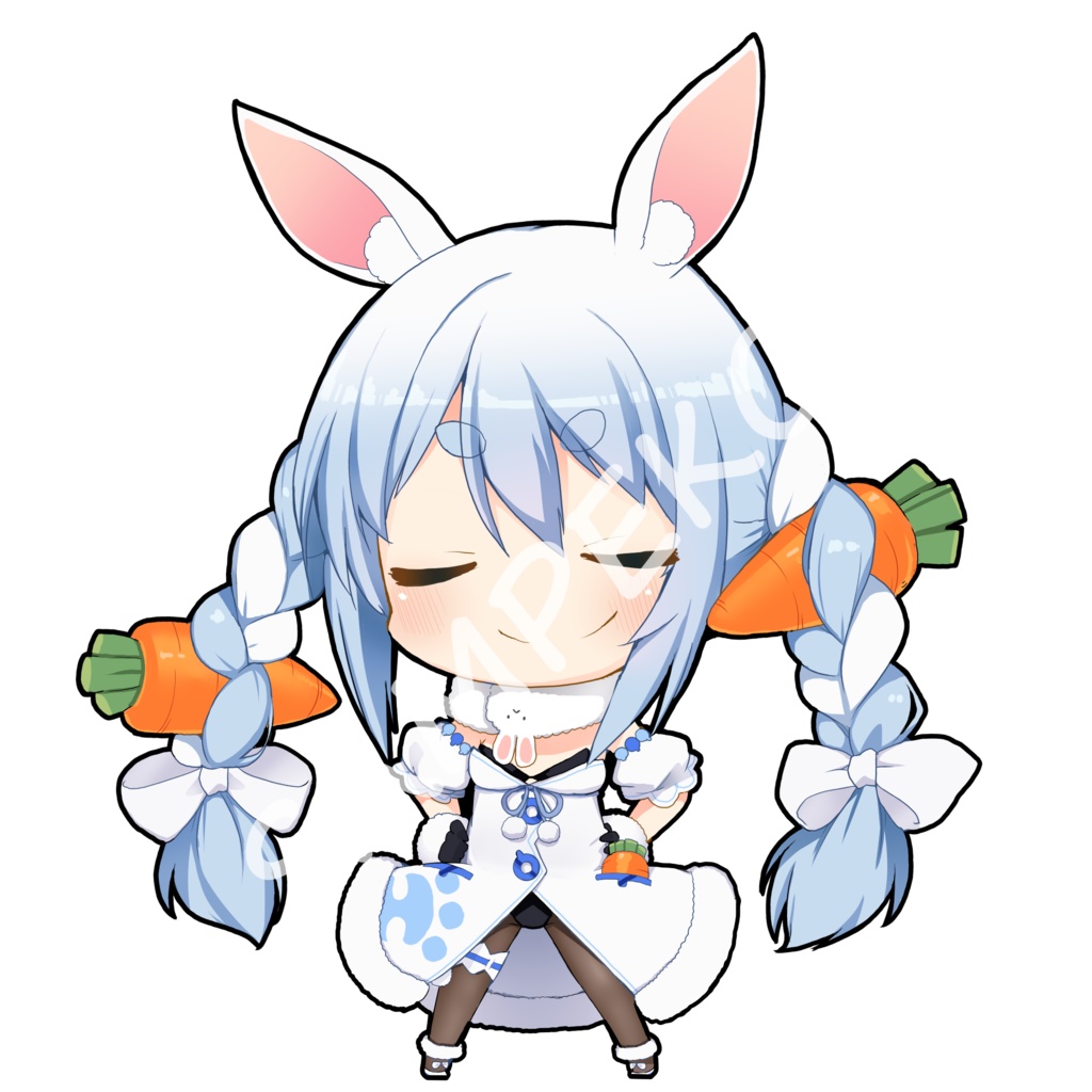 【非公式】兎田ぺこら 70mm×70mm【アクリルキーホルダー】