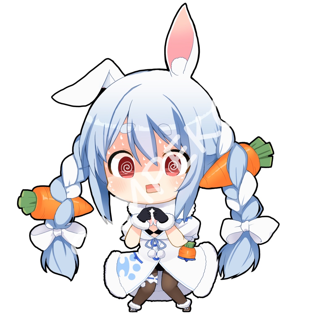 【非公式】兎田ぺこら 70mm×70mm【アクリルキーホルダー】