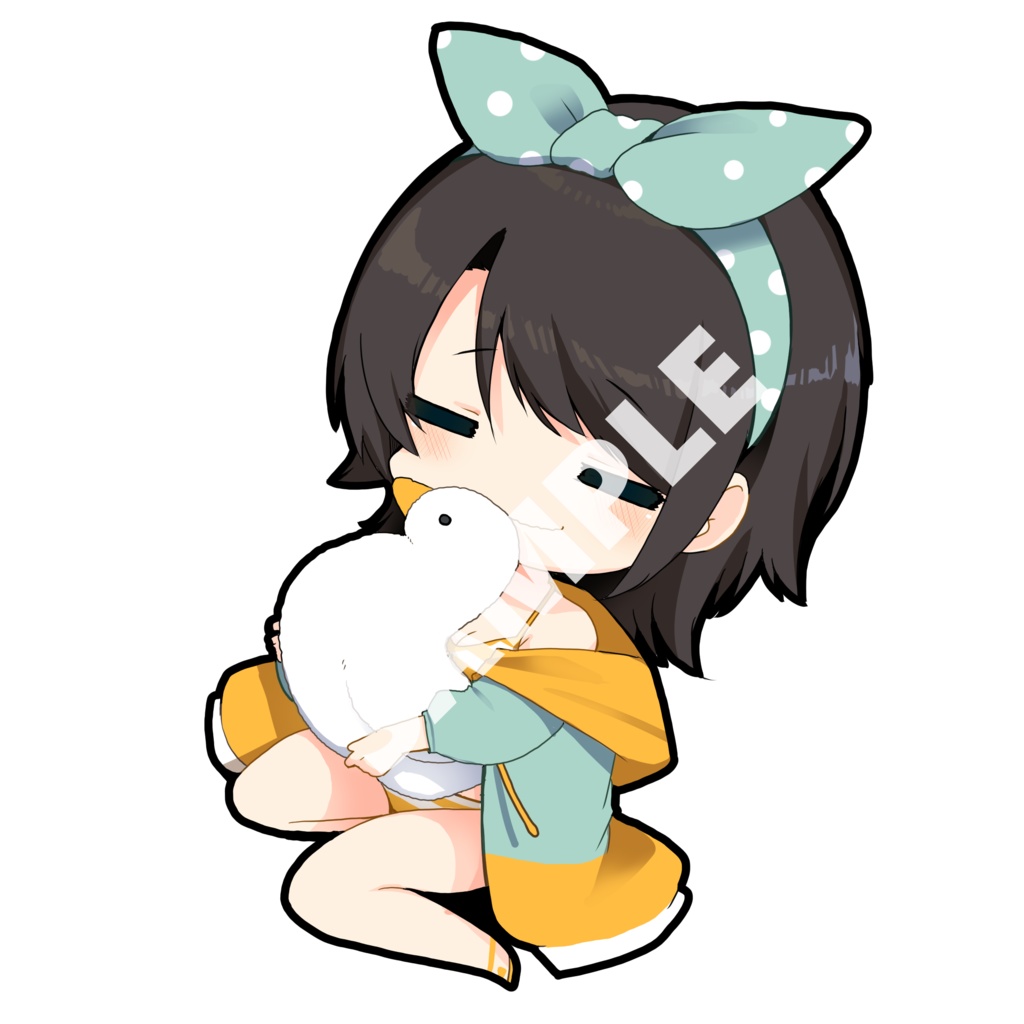 【非公式】大空スバル 70mm×70mm【アクリルキーホルダー】