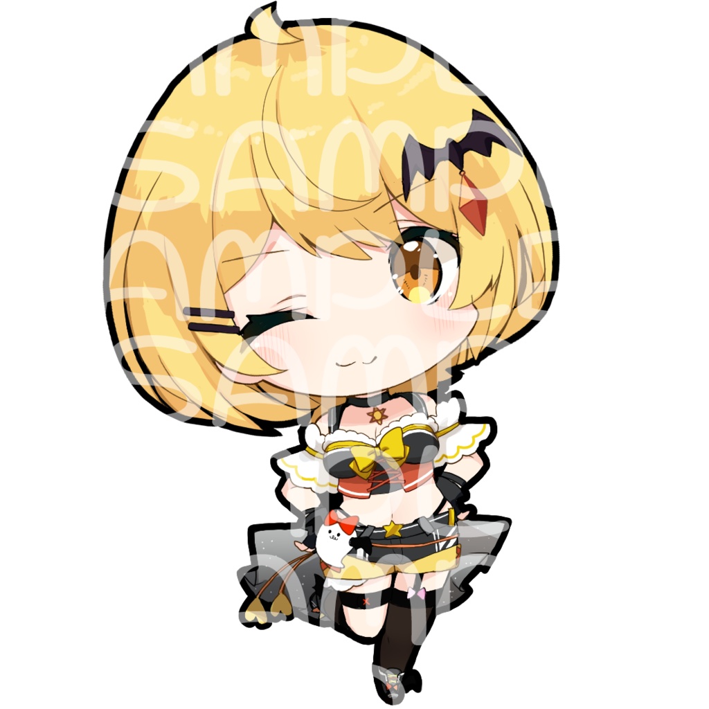 【非公式】夜空メル 70mm×70mm【アクリルキーホルダー】