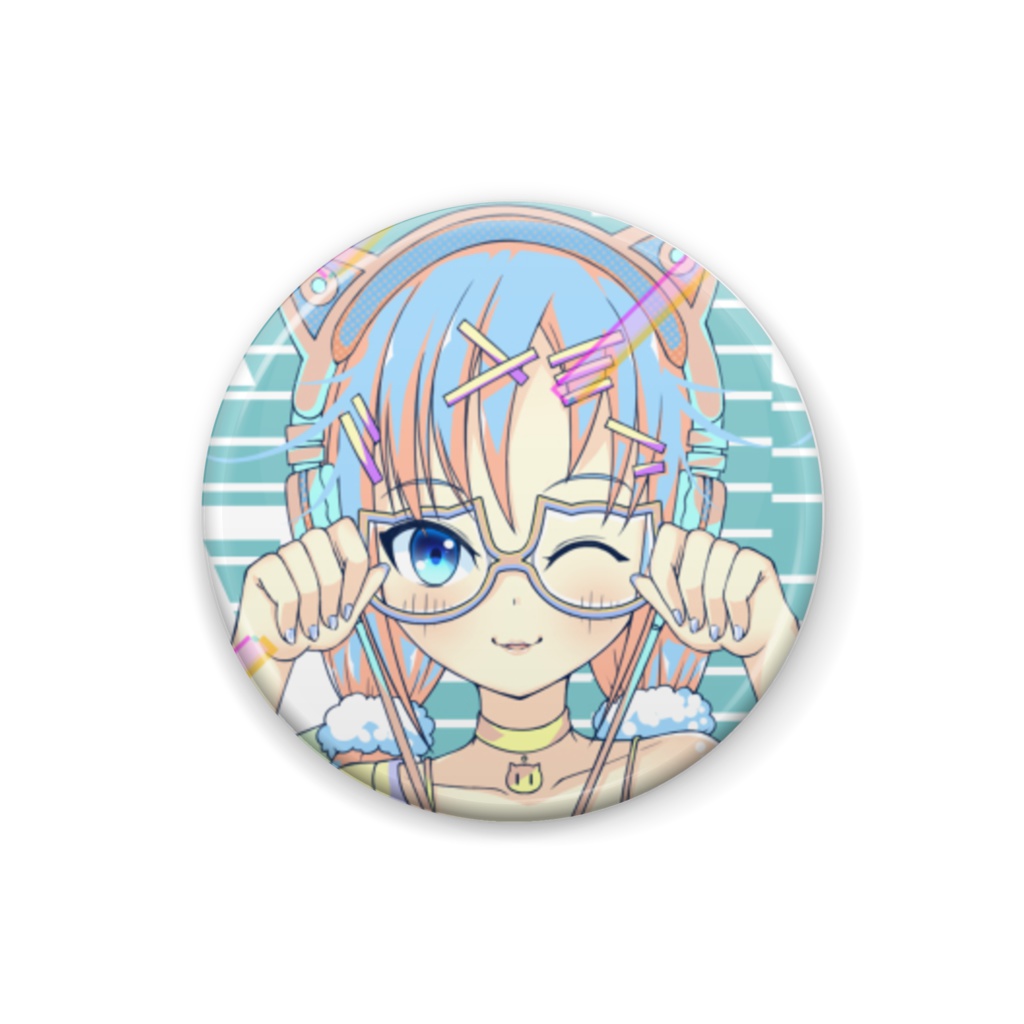 ListenCat No.002 缶バッジ