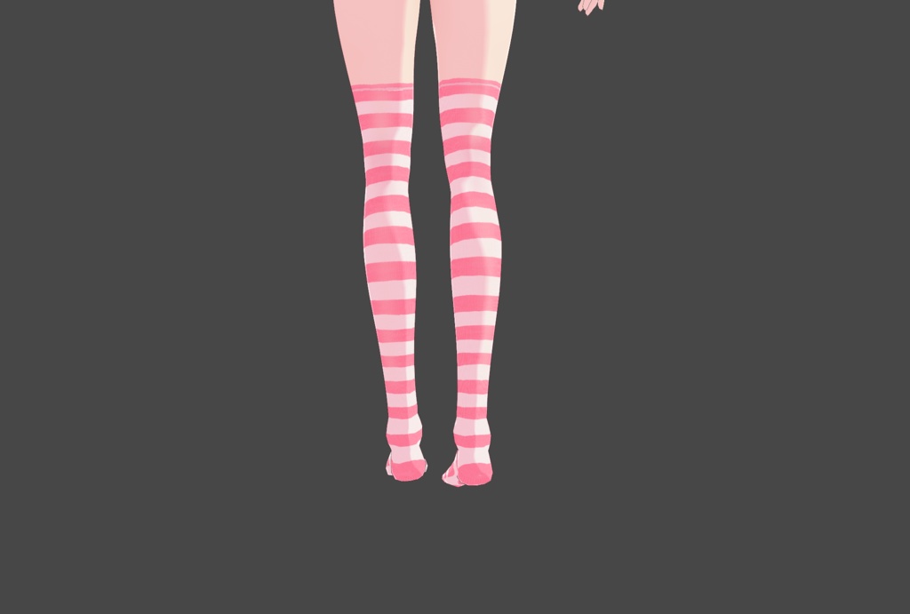 Over knee striped shima long socks |3-pack|