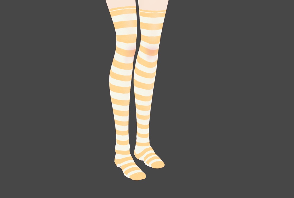 Over knee striped shima long socks |3-pack|