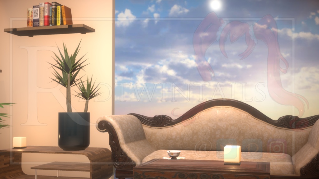 Cozy Day & Night - Background room for Vtubers