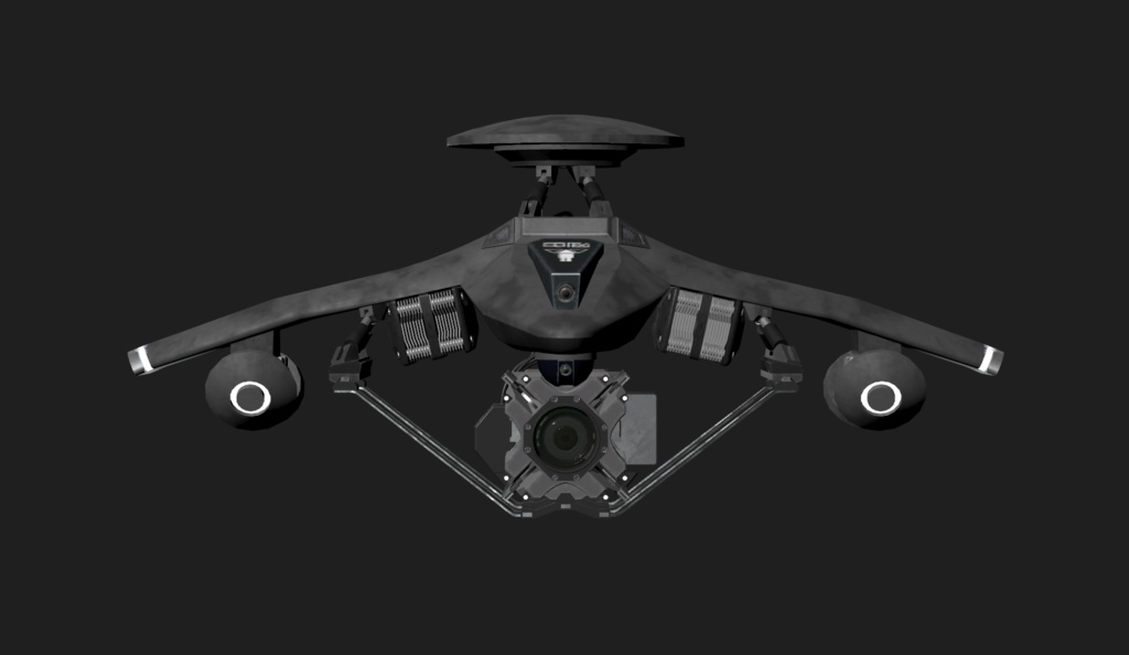 【3Dモデル】電子戦ドローン