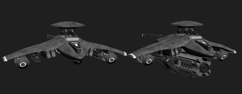 【3Dモデル】電子戦ドローン