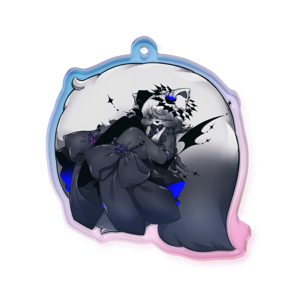 2000記念オーロラアクリルキーホルダー