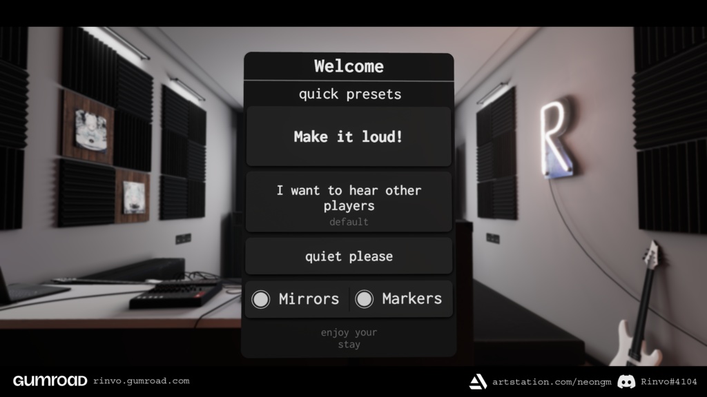Rinvo's Home Theater (PC/PCVR/Quest VRChat World) New Videoplayer