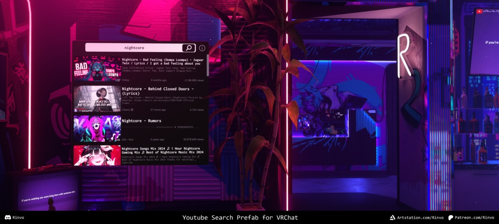 Youtube Search Prefab for VRChat Worlds (PC/Quest)