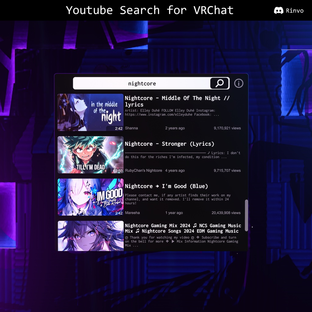 Youtube Search Prefab for VRChat Worlds (PC/Quest)