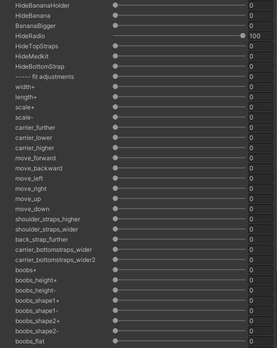 Chest Carrier Rig (VRChat Avatar asset, rigged for Panda v2, VRBase, ZinFit, Rindo, GodMagician)