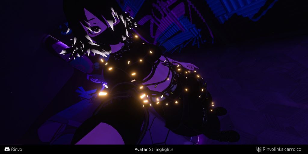 Avatar Stringlights / Christmas lights (VRChat Avatar asset