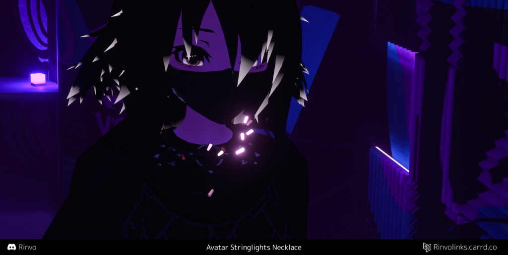 Avatar Stringlights Necklace (VRChat Avatar Asset)
