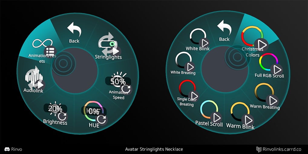 Avatar Stringlights Necklace (VRChat Avatar Asset)