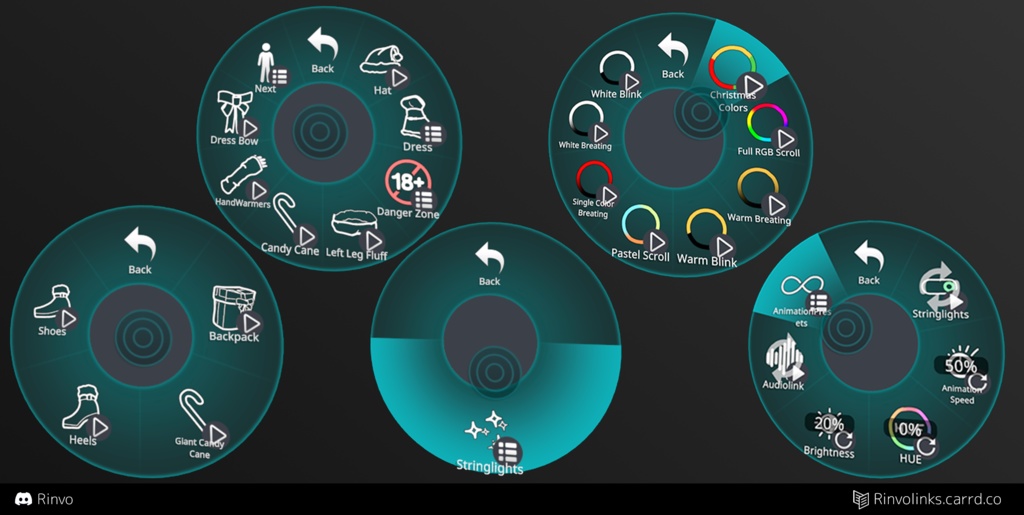 Christmas Outfit (VRChat outfit rigged for GodMagician, Rindo, ZinFit, VRBase Egirl, Anime, Celestia)