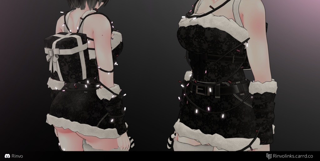 Christmas Outfit (VRChat outfit rigged for GodMagician, Rindo, ZinFit, VRBase Egirl, Anime, Celestia)