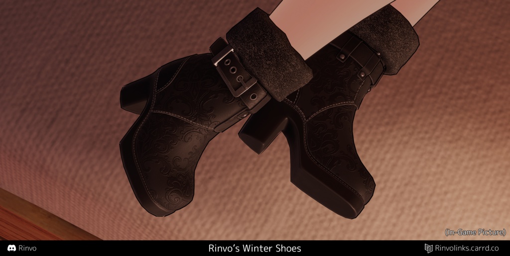 Winter Shoes / Winter Heels (VRChat asset for VRBase EGirl, Anime, Fantasy, Rindo, Rusk, Kokoa, Selestia, ZinFit)