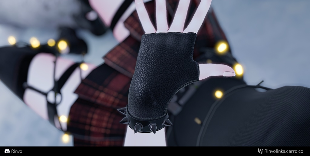 Gloves (VRChat asset rigged for GodMagician, VRBase Anime, Egirl, Celestia, Rindo, ZinFit, Saki)