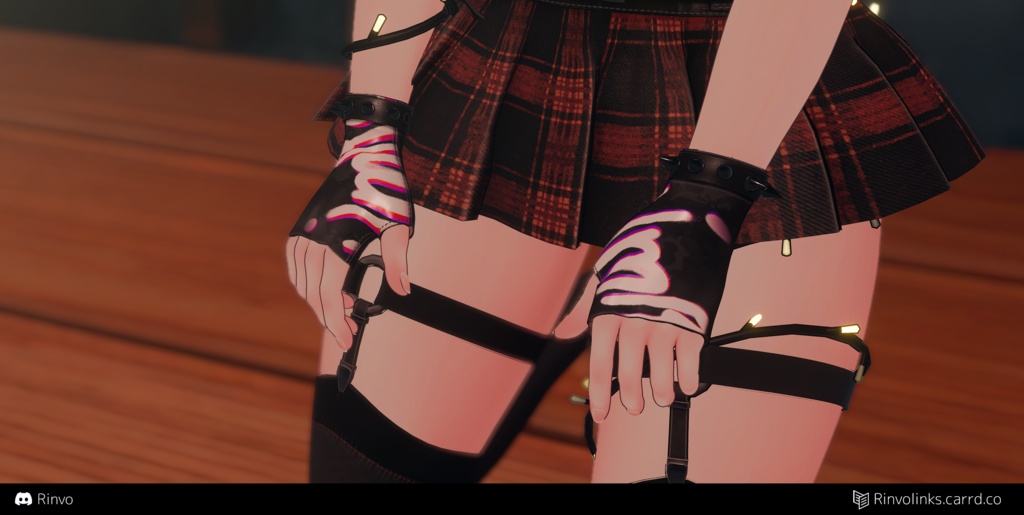 Gloves (VRChat asset rigged for GodMagician, VRBase Anime, Egirl, Celestia, Rindo, ZinFit, Saki)