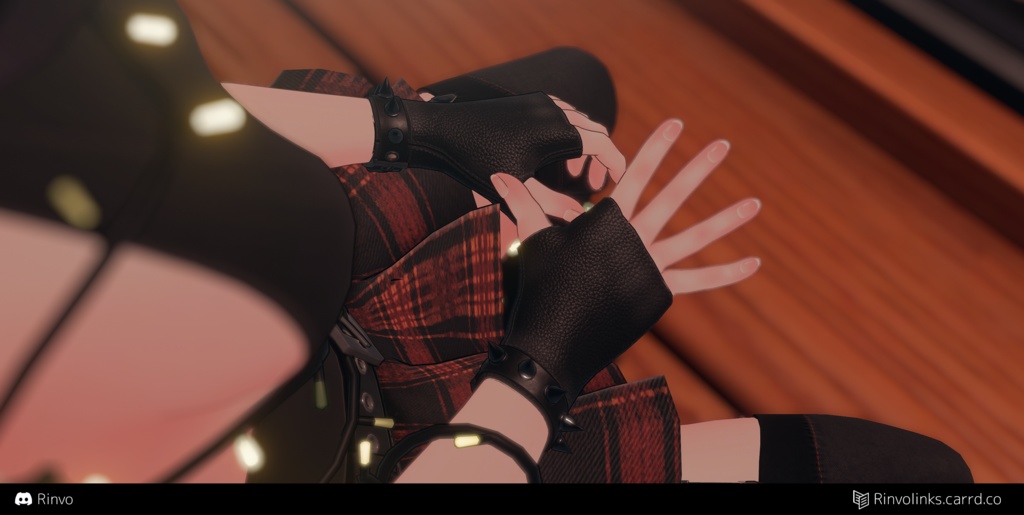 Gloves (VRChat asset rigged for GodMagician, VRBase Anime, Egirl, Celestia, Rindo, ZinFit, Saki)