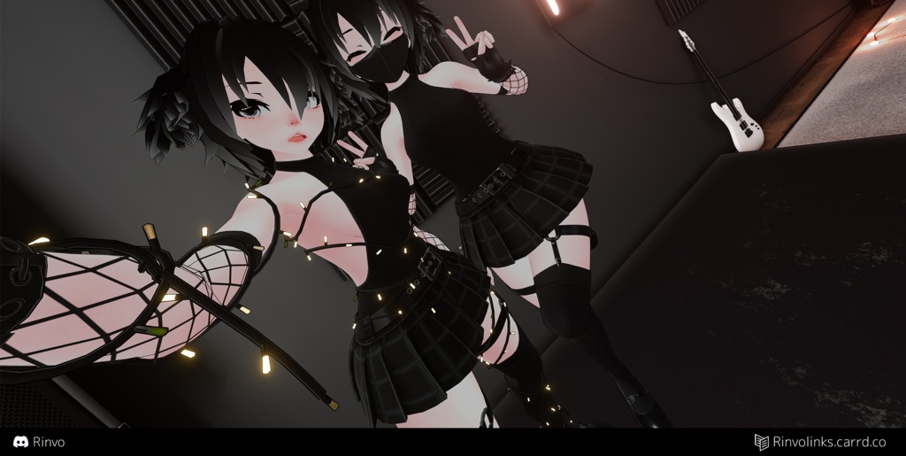 Slightly Punk (VRChat Outfit Rigged for GodMagician, VRBase Egirl, Anime, ZinFit, Saki, Rindo, Seletsia)