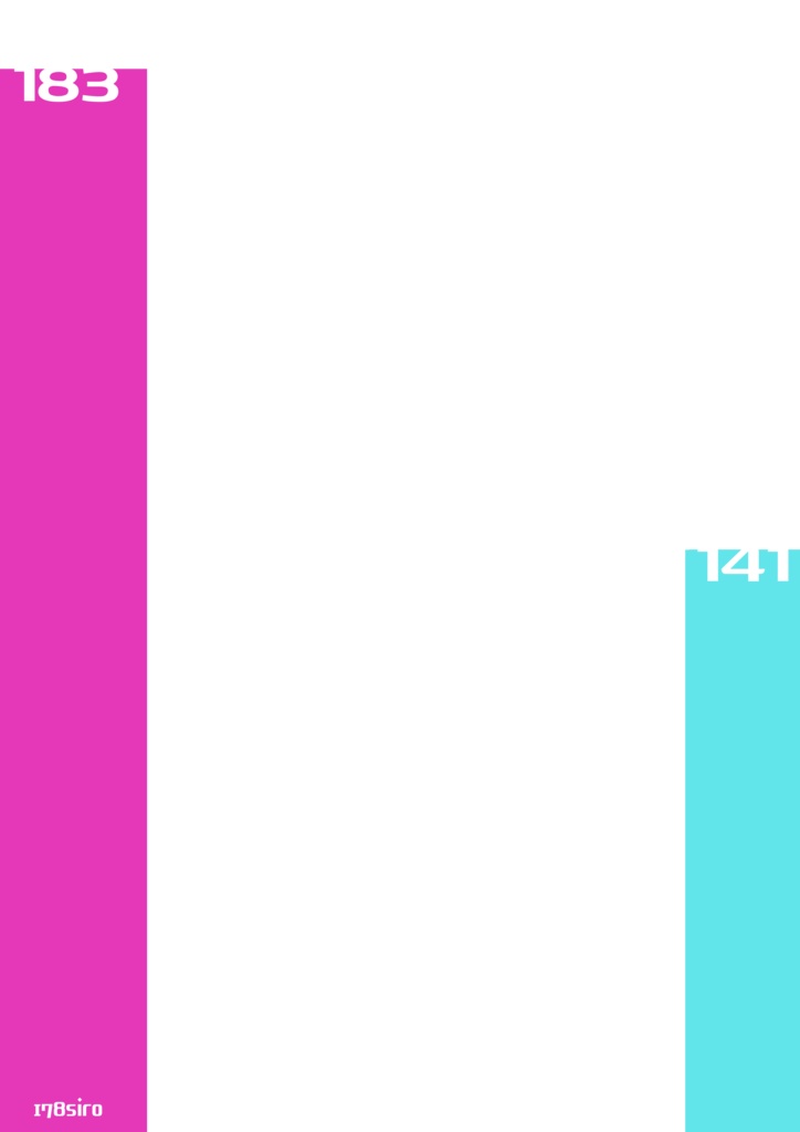 高身長後輩・低身長先輩 身長差グラフTシャツ