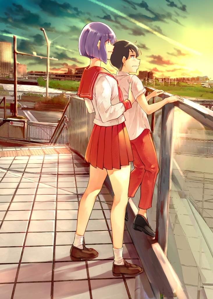 高身長後輩と低身長先輩フルカラー画集【HiGH&LOW。42】