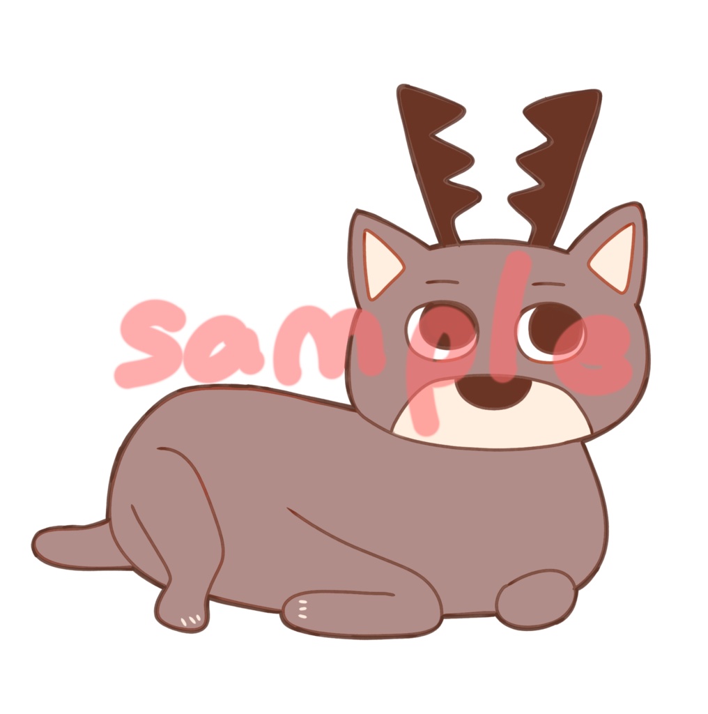 【ステッカー】香箱鹿