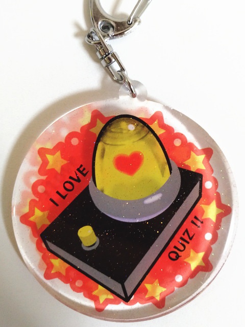 早押しボタンのアクリルキーホルダー(大ランプ)