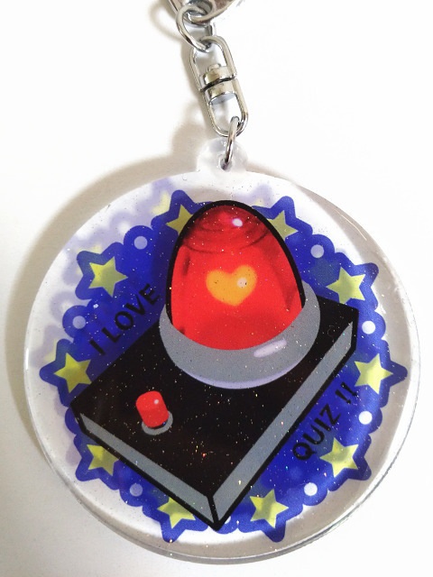 早押しボタンのアクリルキーホルダー(大ランプ)