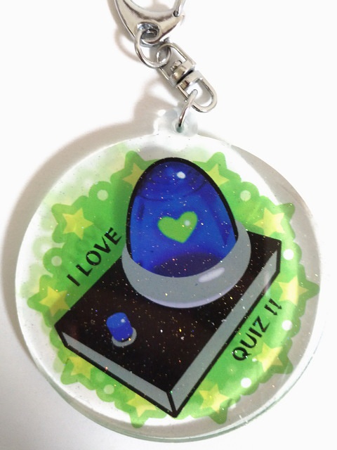 早押しボタンのアクリルキーホルダー(大ランプ)