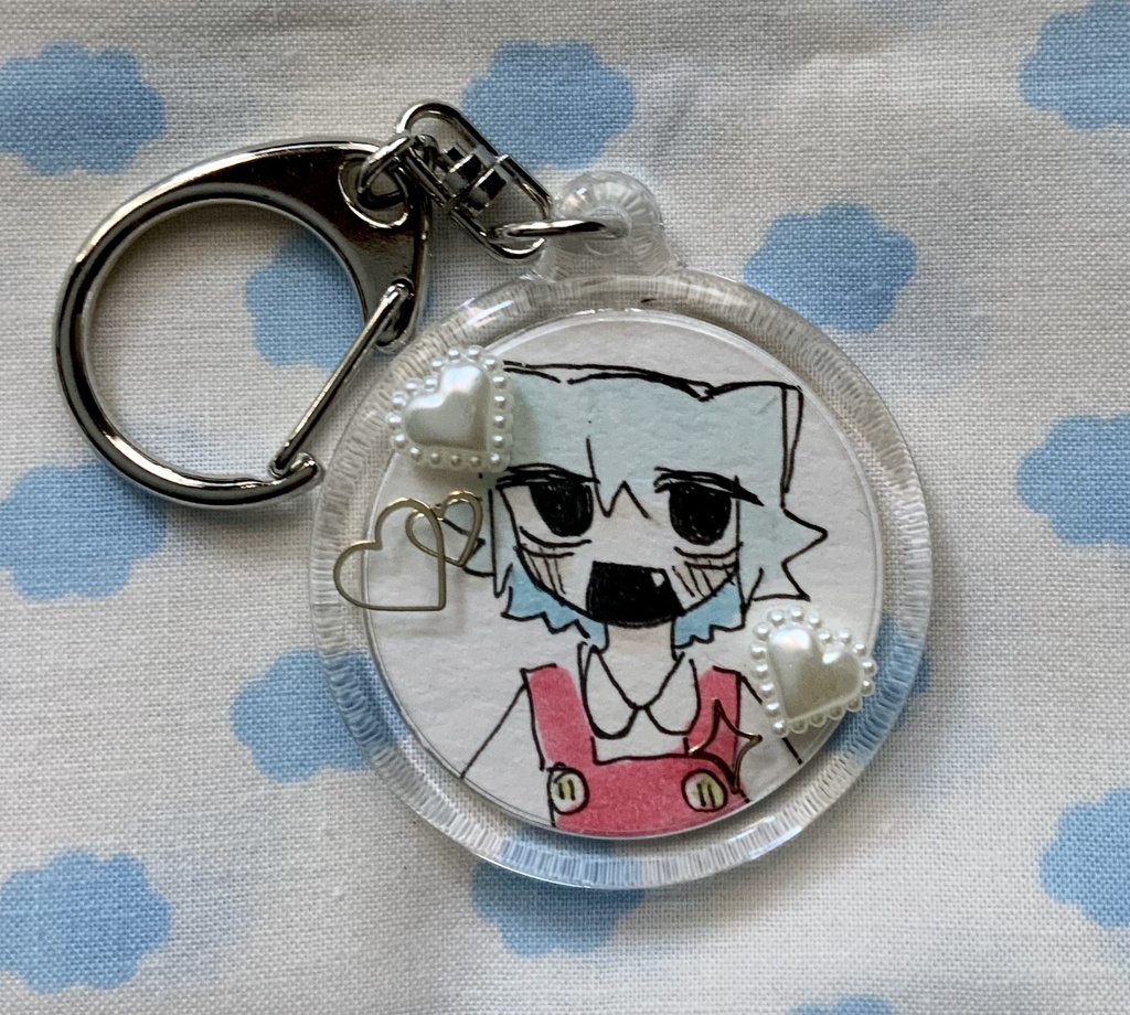 デコ原画キーホルダー/るんっ