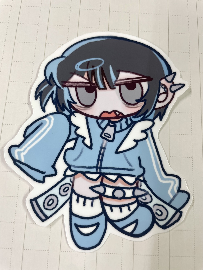 【ステッカー】サメ山(大)