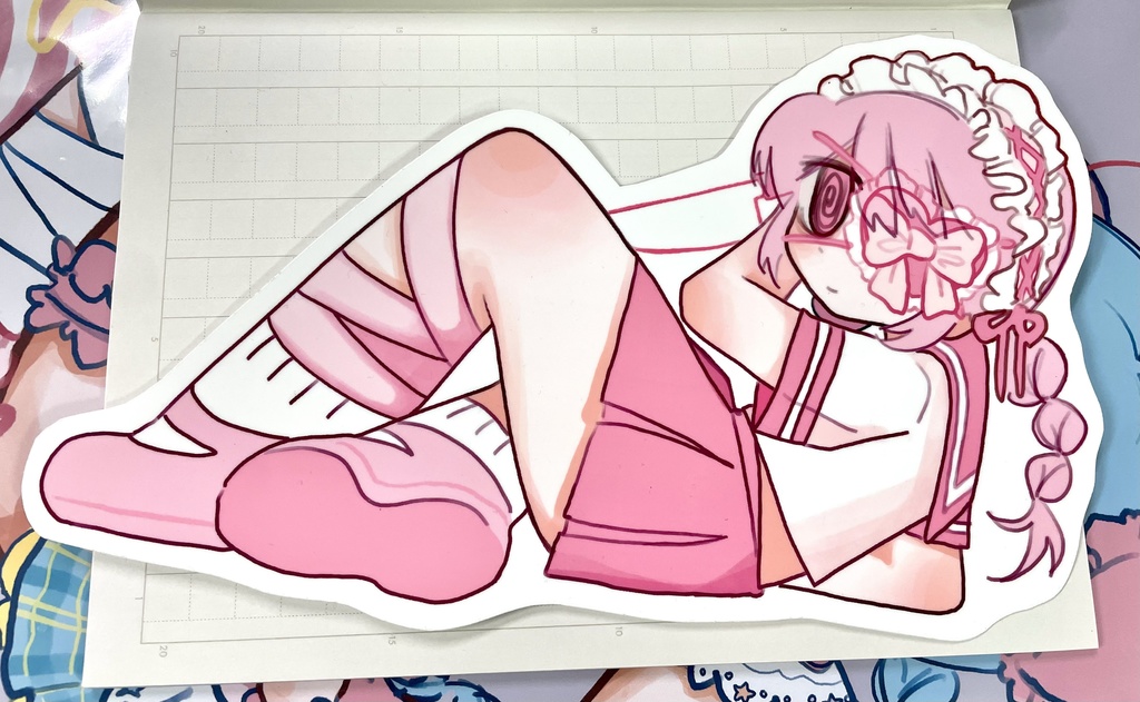 【ステッカー】愛♡パッチちゃん(特大)