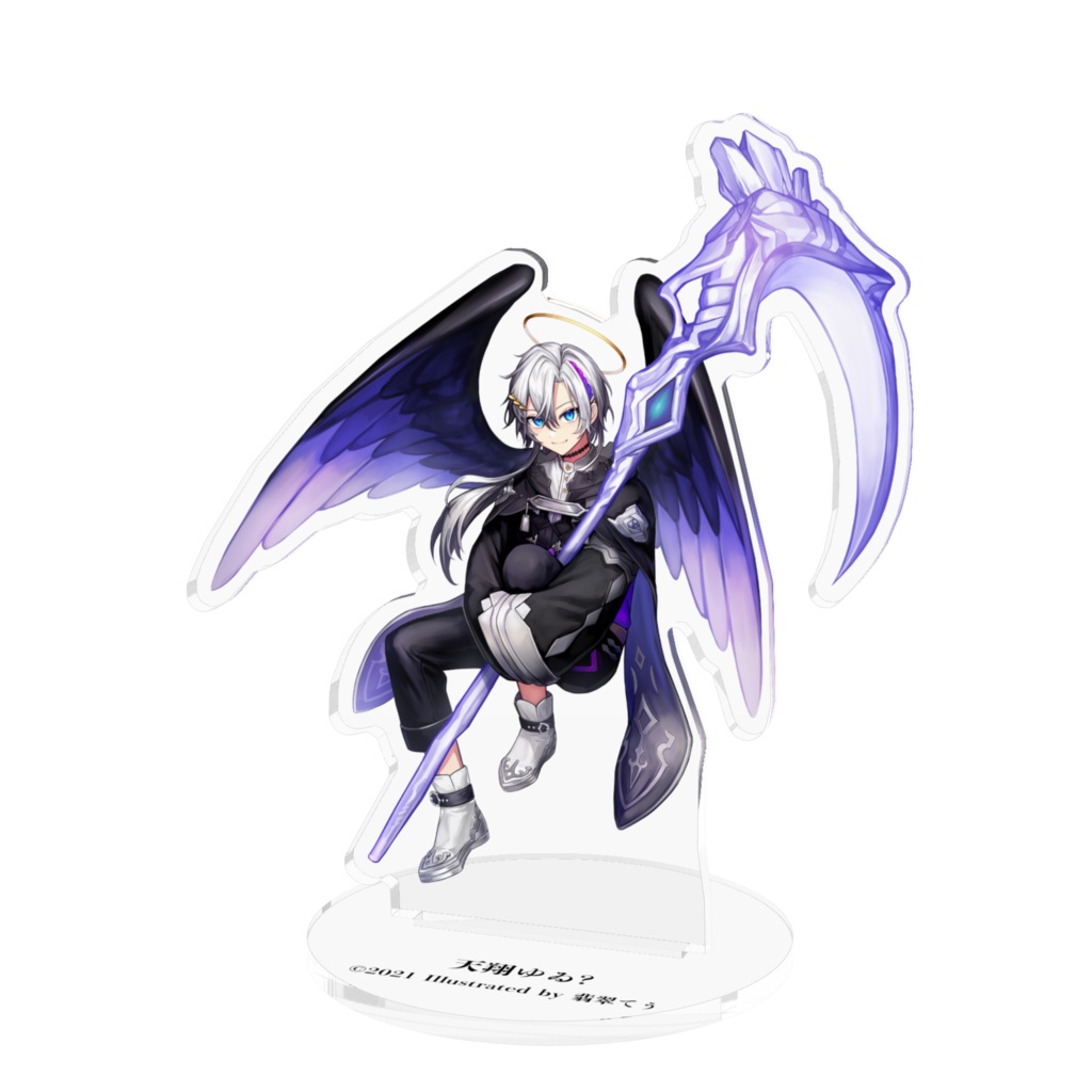 2021 天翔ゆゐ -黒- アクリルフィギュア 100x100mm