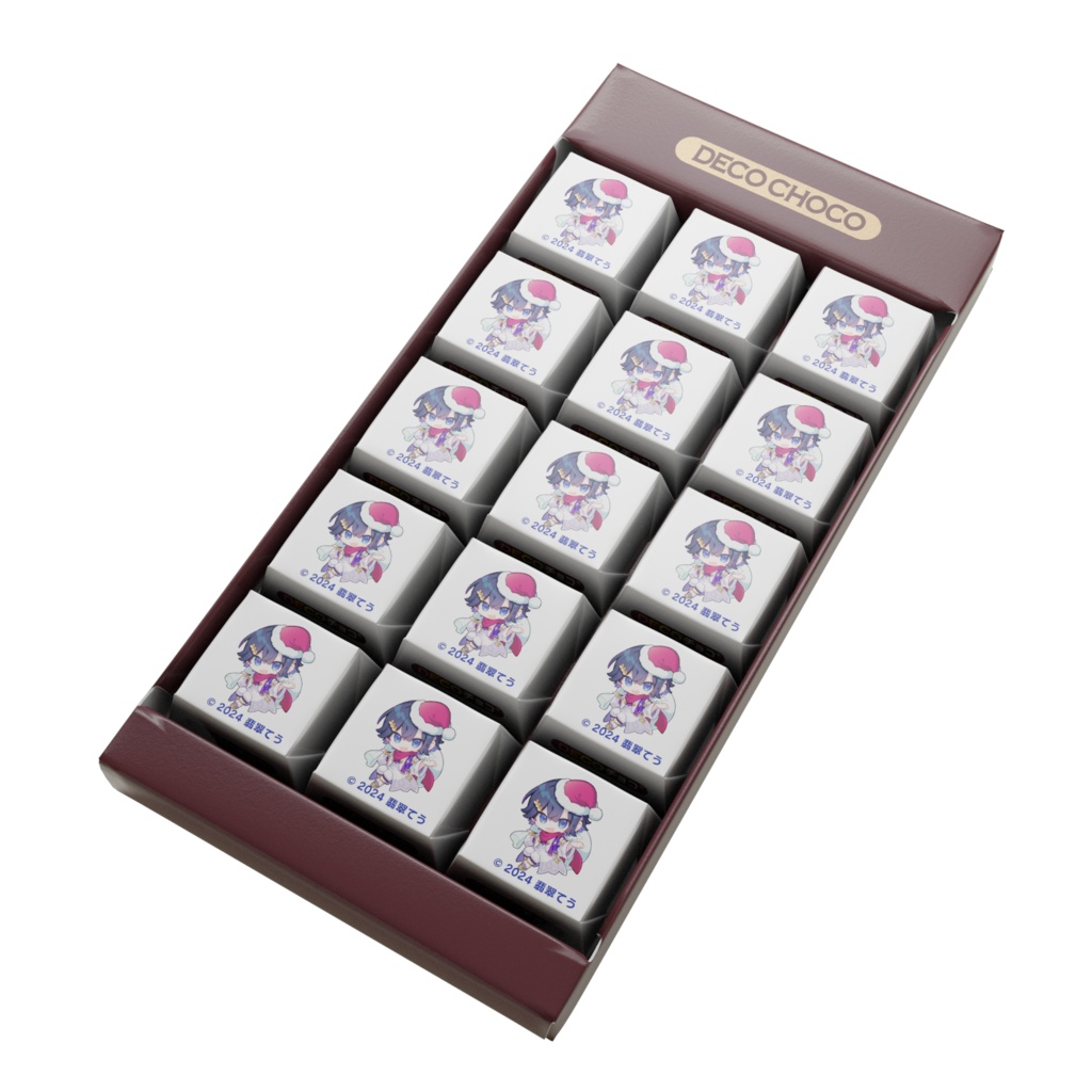2024 誕生日記念 天翔ゆゐクリスマスサンタ DECOチョコ
