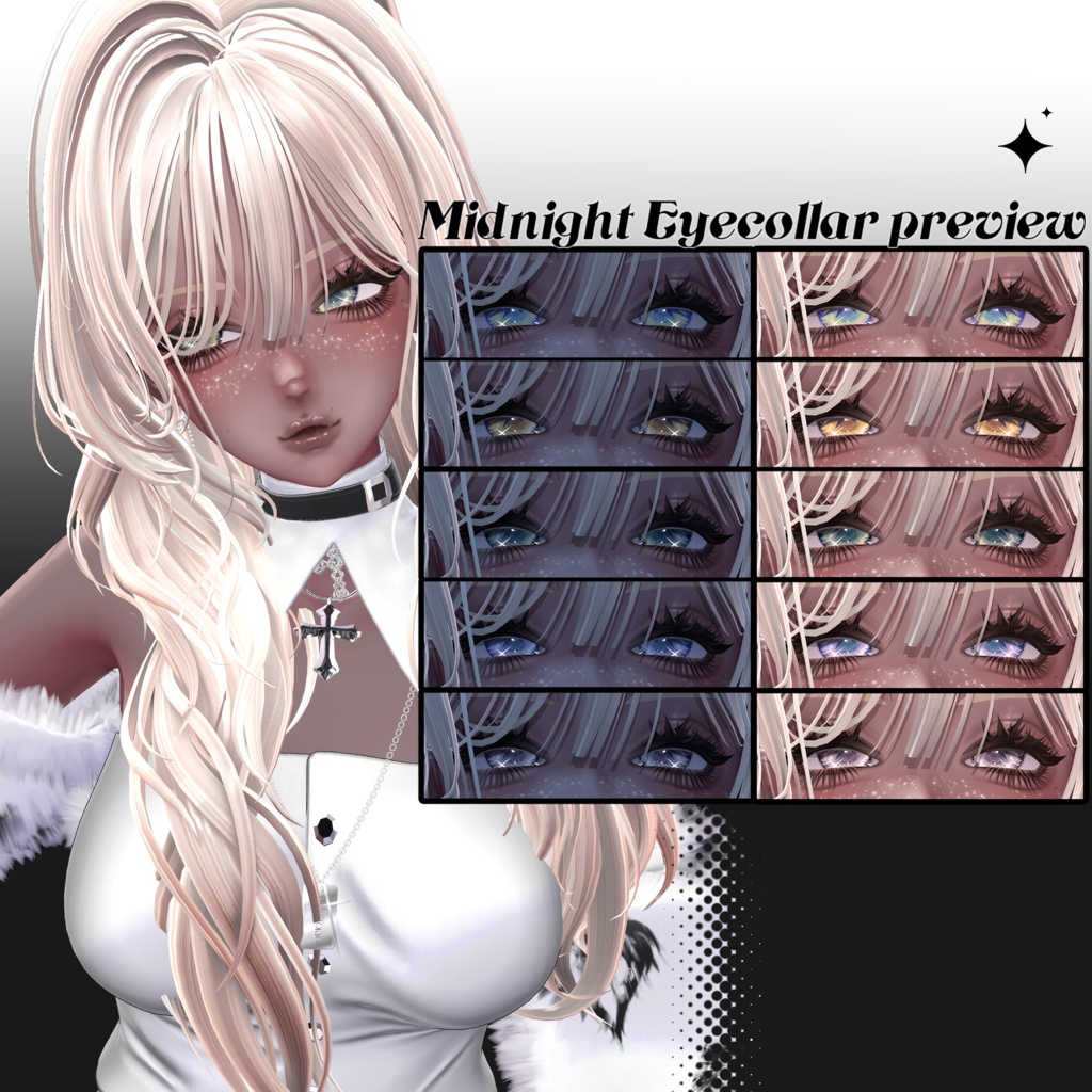 【MISAKI】Rebel Angel Shimmer Eyes+Make up Texture fullPackおまけあり【海咲】