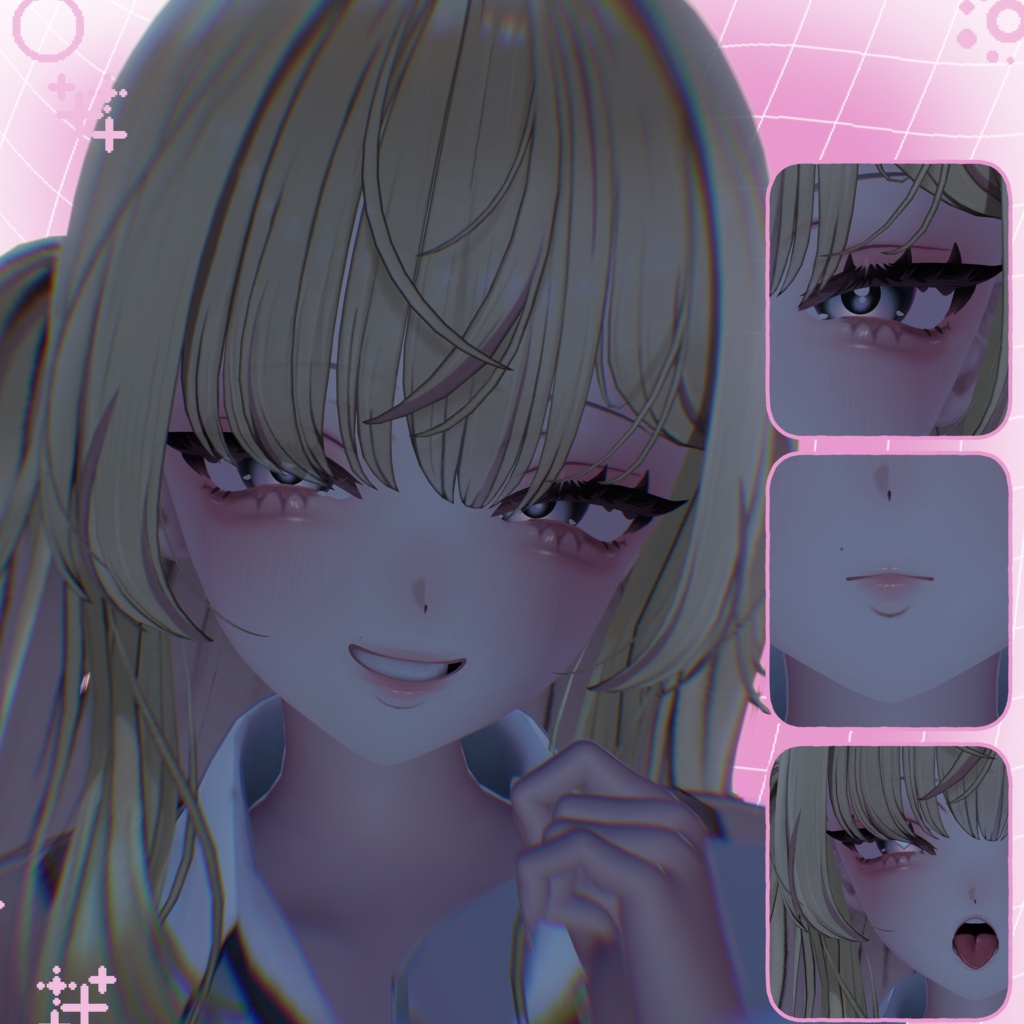 【Eye Free】 Eyes+Makeup Texture+Blendshape【ゆめか】