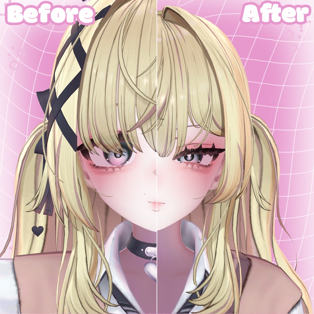 【Eye Free】 Eyes+Makeup Texture+Blendshape【ゆめか】