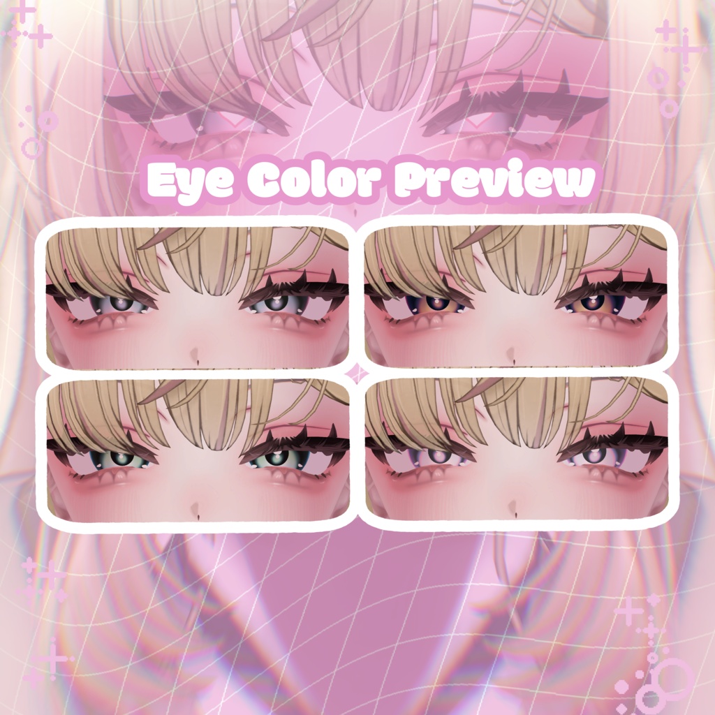 【Eye Free】 Eyes+Makeup Texture+Blendshape【ゆめか】
