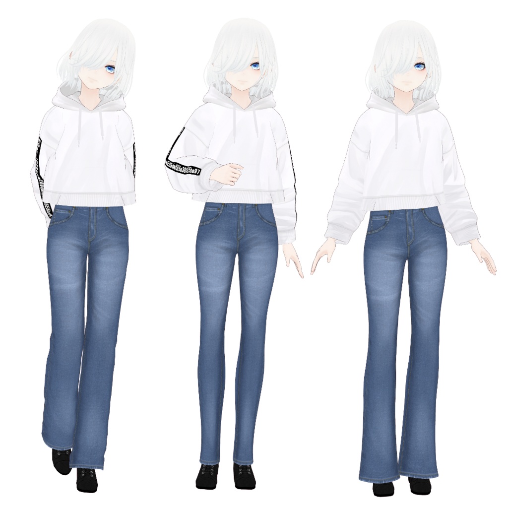 シンプルジーンズ【Vroid対応テクスチャ】Neo My████