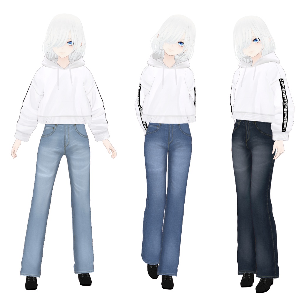 シンプルジーンズ【Vroid対応テクスチャ】Neo My████