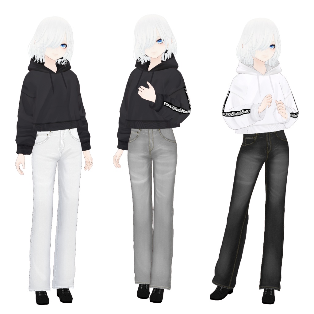 シンプルジーンズ【Vroid対応テクスチャ】Neo My████