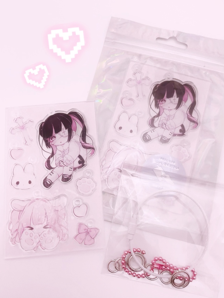 あまあまぴんく♡アクキープレートセット