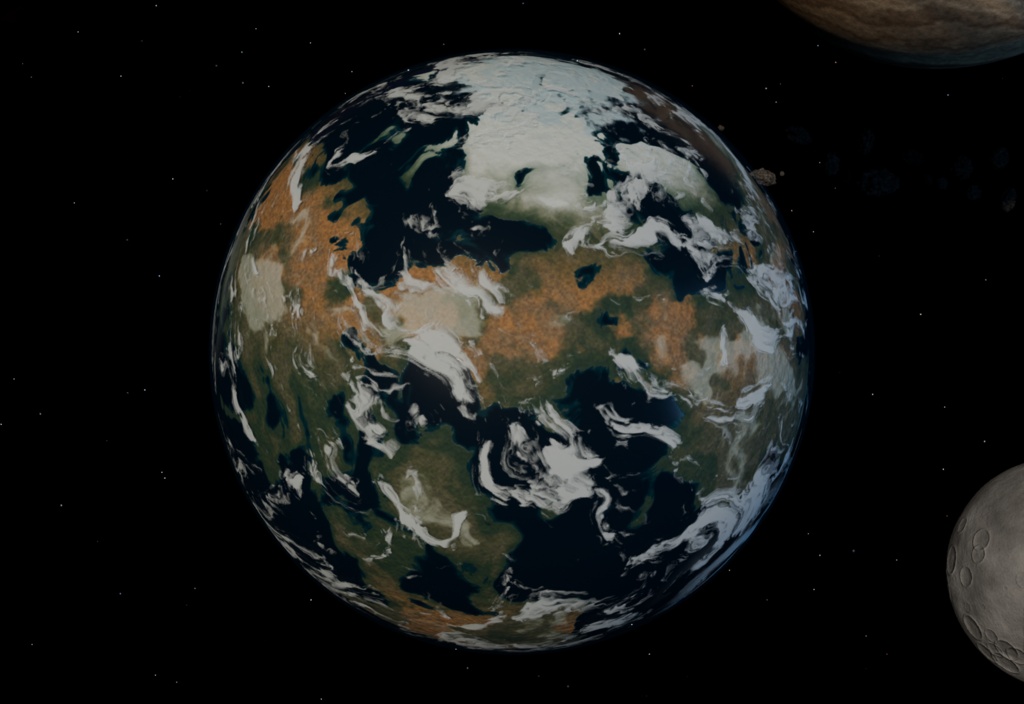 星雲航路|惑星・衛星・小惑星と宇宙の3D素材【Blender / GLB】