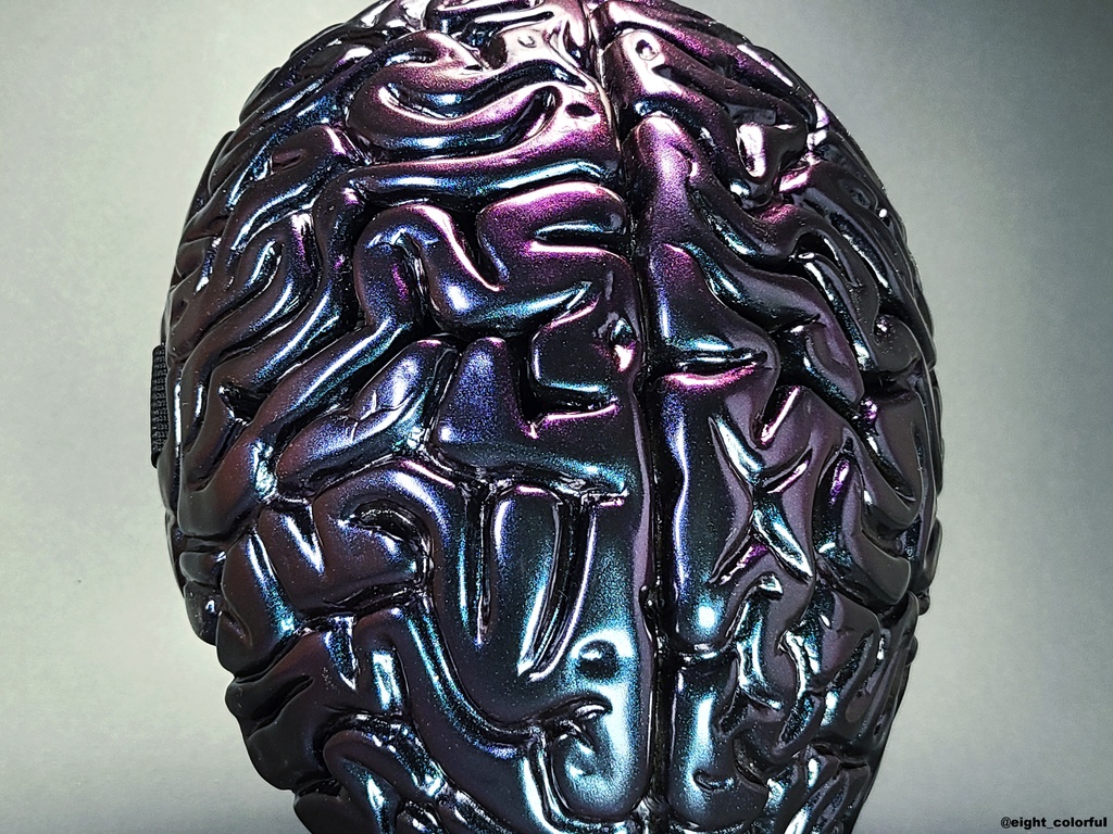 脳面ver.2.0(偏光カラー/青紫×赤紫)