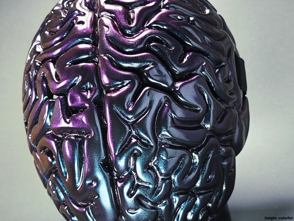 脳面ver.2.0(偏光カラー/青紫×赤紫)