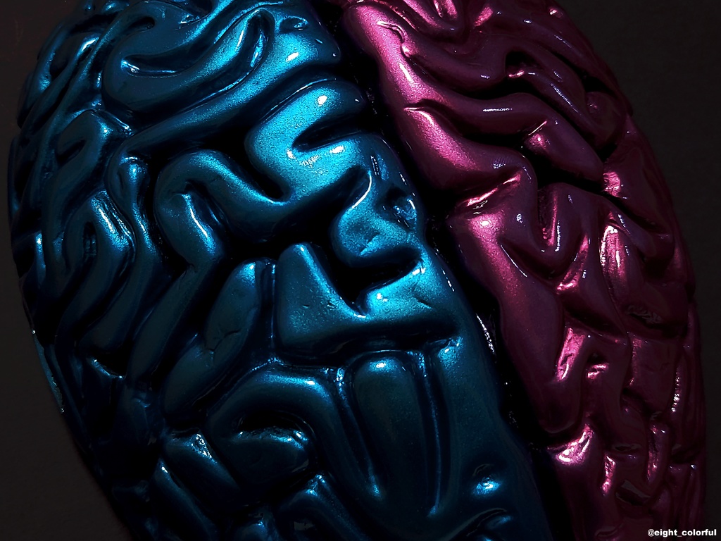 脳面ver.2.0(ツートン/メタリックアクア×メタリックピンク)