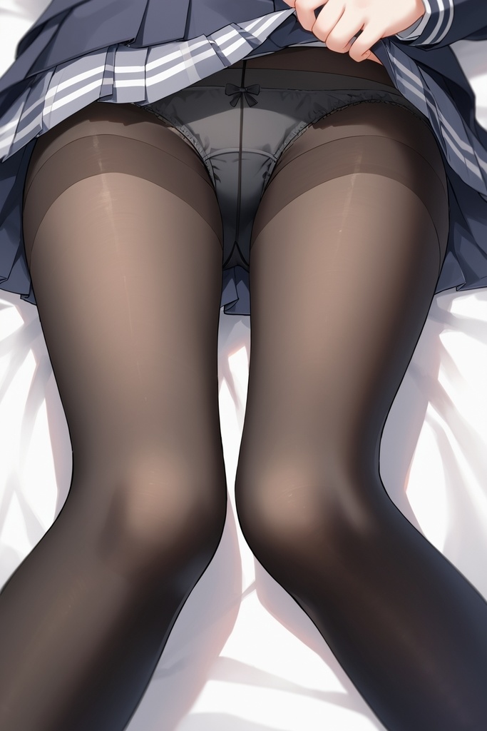 制服女子の黒タイツパンチラ Vol.7【150枚】