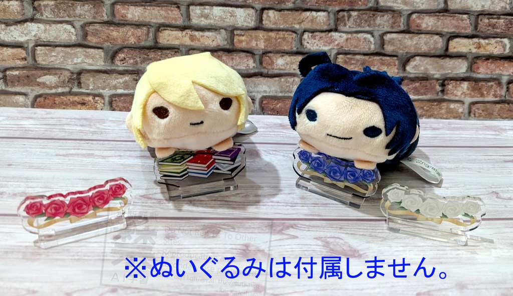 たわら型ぬい用あごのせアクリルスタンド